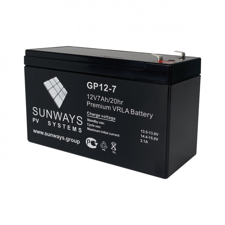 Аккумуляторная батарея SUNWAYS GP 12-7 купить в Иваново