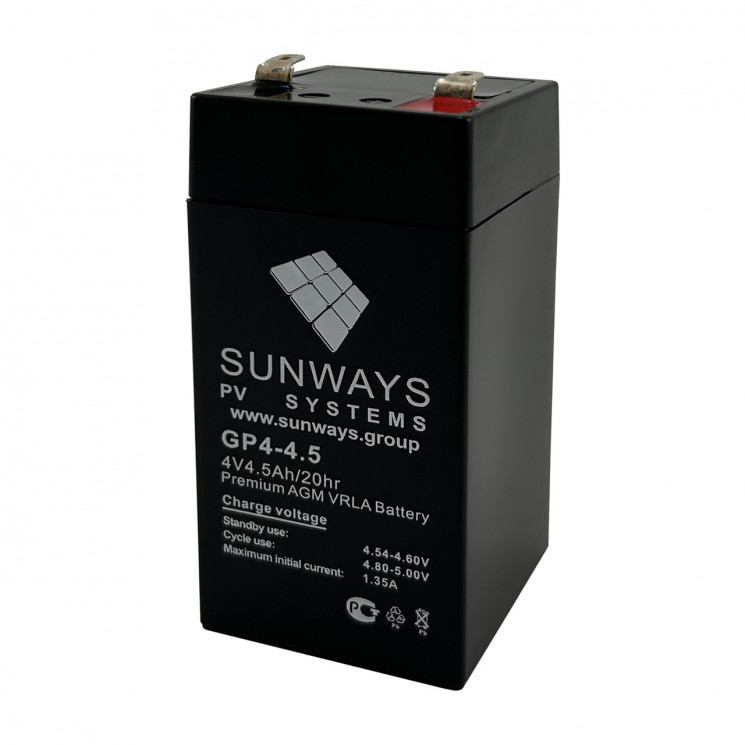 Аккумуляторная батарея SUNWAYS GP 4-4.5 купить в Иваново