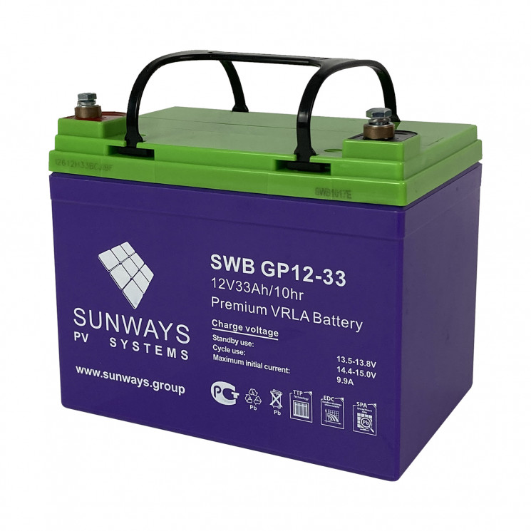 Аккумуляторная батарея SUNWAYS GP 12-33 купить в Иваново